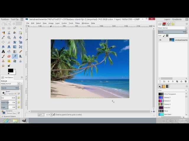 How to Insert Image in GIMP Editor