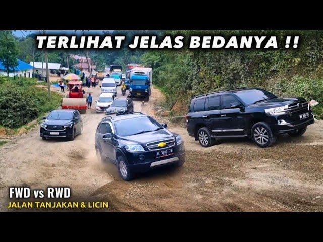 TERLIHAT JELAS BEDANYA Mobil FWD vs Mobil RWD Melewati Tanjakan Licin Batu Jomba