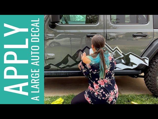 How to Apply Large Vehicle Decals Using the Wet Method