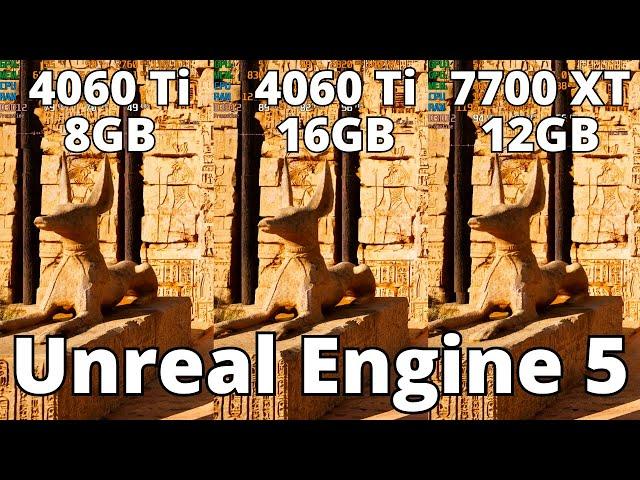 Are ~$400 GPUs ready for UE5? 7700 XT vs 4060 Ti 8GB vs 16GB - The Ultimate Comparison!