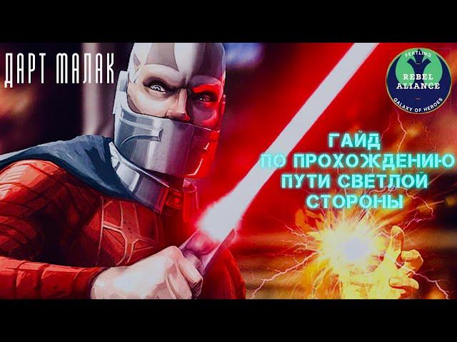 ГАЙД SWGOH. Событие на Дарта Малака. Путь Светлой стороны.