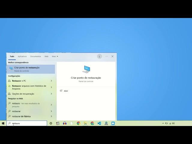 COMO CRIAR PONTO DE RESTAURAÇÃO DO SISTEMA [WINDOWS]