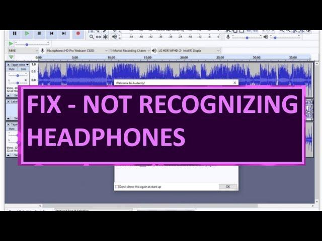 Audacity not recognizing headphones - EAZY FIX