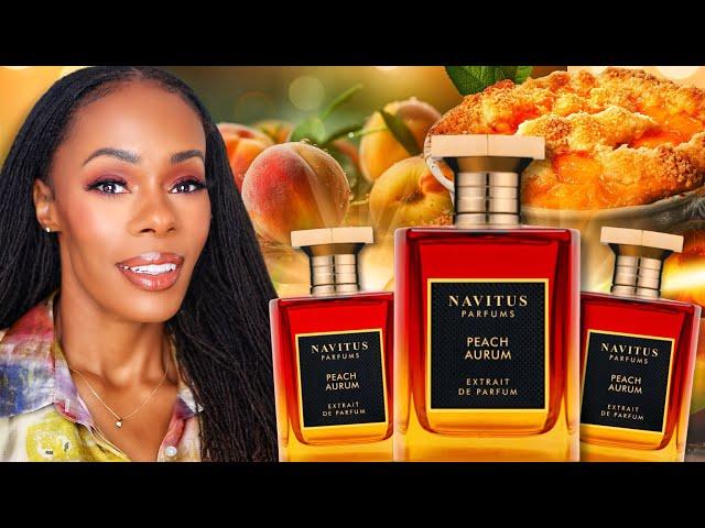 NEW! PEACH AURUM Extrait De Parfum | Navitus x Sharida M Fragrance | Epic Gourmand Fragrance