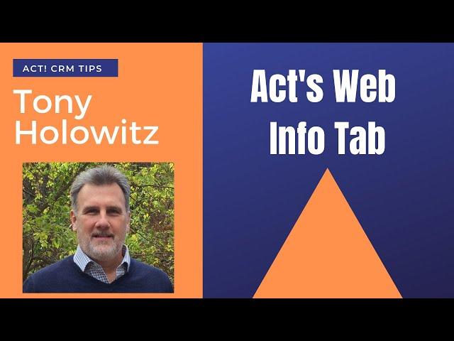 Act CRM: Web Info Tab