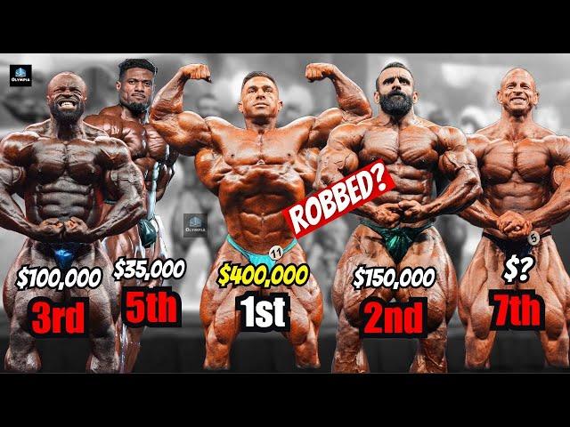 MR OLYMPIA - COMPLETE RESULTS (17 CONTESTANTS)