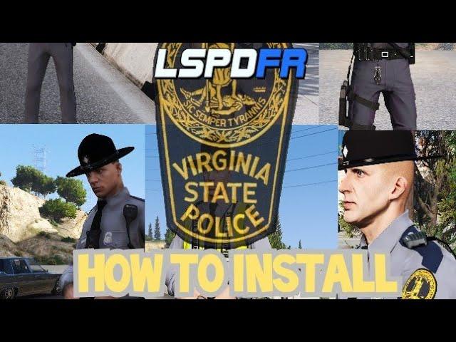 GTA V | LSPDFR | Tutorial | How to Install Virginia State Police Uniforms (EUP) | GTA 5