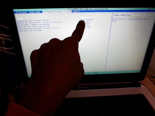 como configurar la bios en laptop HP como modificar el orden de arranque