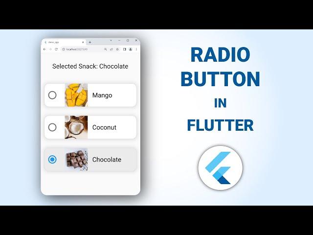 How to make Radio Buttons in Flutter - RadioMenuButton Widget Tutorial