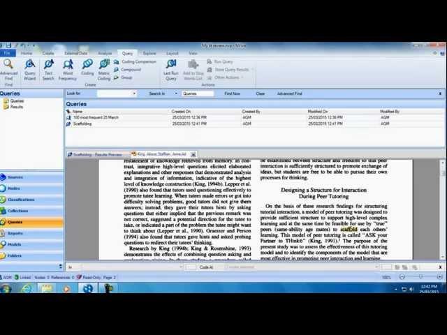 NVivo for your literature review- online tutorial