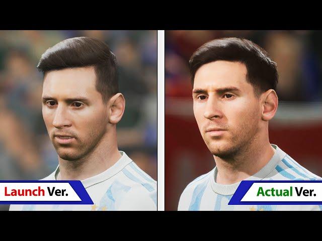 eFootball 2022 | Launch Version VS Current Version | Graphics Comparison | Analista De Bits