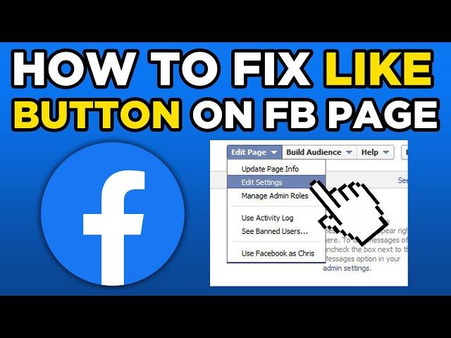 How To Fix Like Button On Facebook Page (2024)