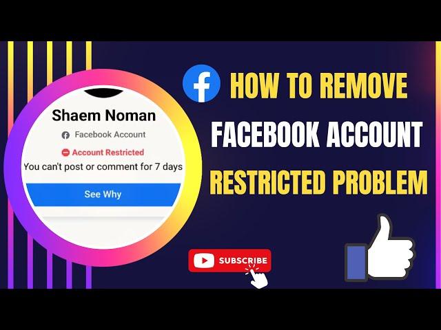 How to Remove Facebook Account Restricted Problem | Account Restricted Only You Can See This