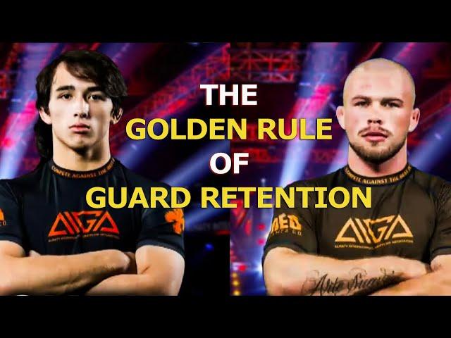 Simple Trick for Advanced Guard Retention - AIGA BJJ Analysis