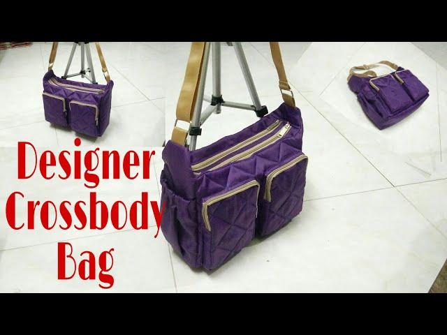 DIY : Designer Crossbody Bag (Sling Bag) Tutorial By Anamika Mishra....