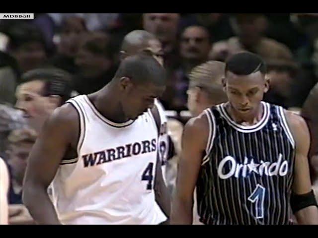 Webber & Sprewell Battle Penny & Shaq - Magic @ Warriors March 1994