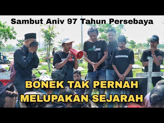 Jas Merah.! Sambut Aniv 97 TH Persebaya, Bonek Gelar Ziarah Keliling Makam Pendiri-sesepuh Persebaya