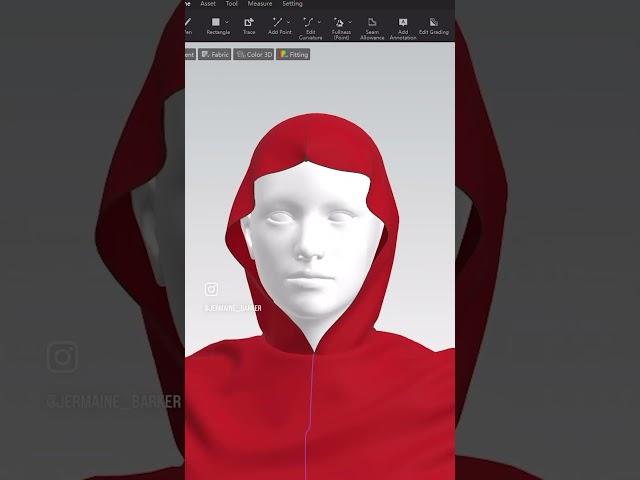 Time-Lapse of digital clothing #redshift3d #3dartist #digitalfashion #c4d