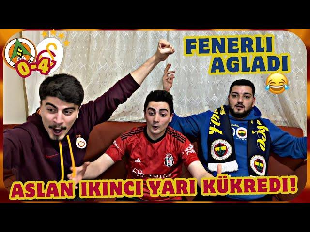 ALANYASPOR 0-4 GALATASARAY // FANATİK FENERLİ ÇILDIRDI !! #galatasaray