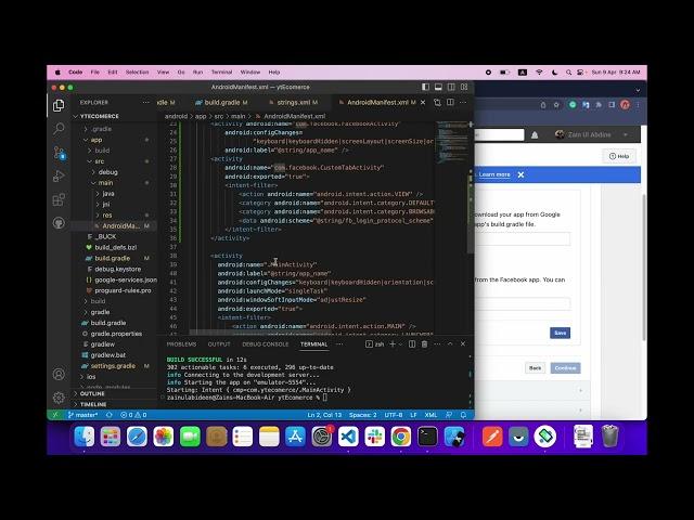 React Native login With Facebook using Firebase