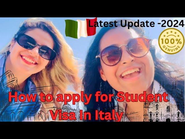 Italy Student Visa |Latest Update 2024 |Step by Step Guide | Easy No Agent|  Free