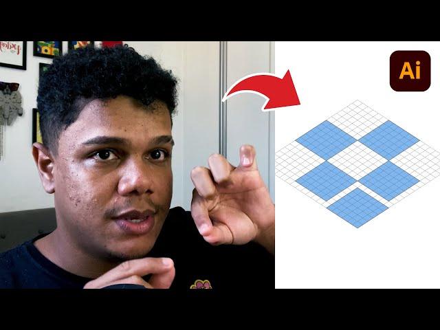 LOGO DROPBOX COM GRIDS NO ILLUSTRATOR (PERSPECTIVA ISOMÉTRICA)