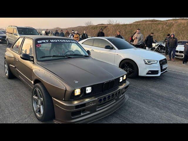 Гонка на 402 метра на ЛЮТОМ Дрифт Корче BMW E30