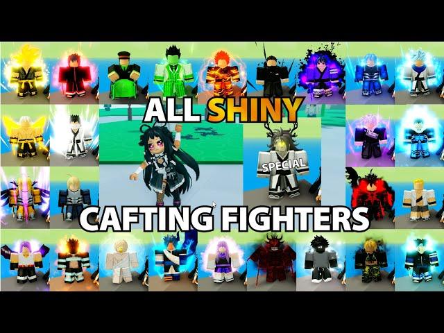 Crafting ALL (27) MAP SHINY Crafting Fighters & Skills!!! [x2SpeedRun] Anime Fighters Simulator