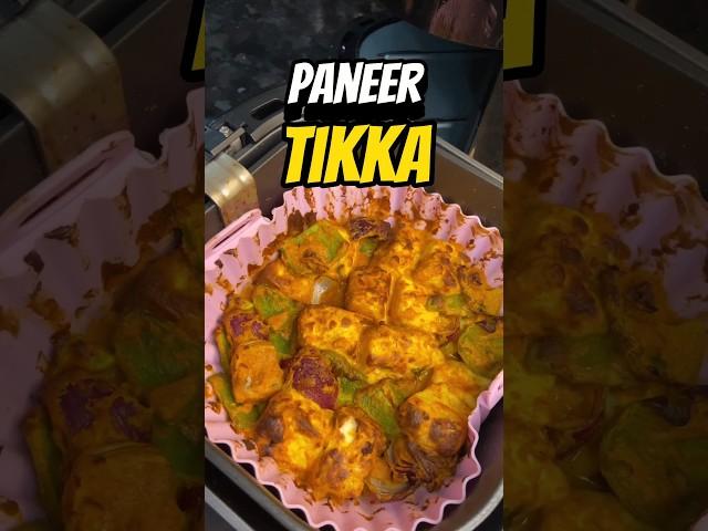 Healthy Paneer Tikka || Air Fryer Recipe  #paneertikka #shorts #airfryer