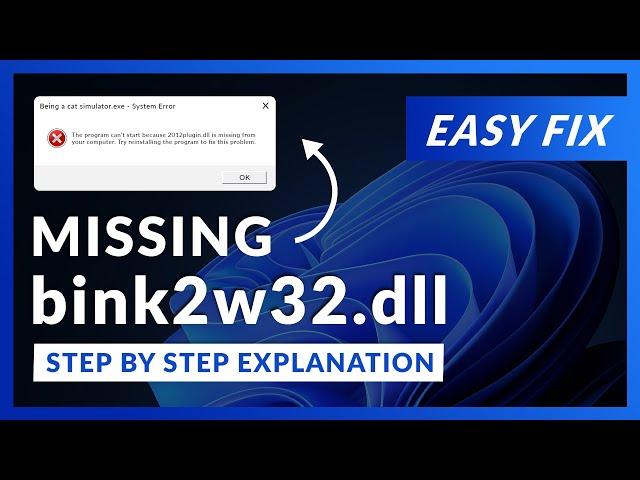 bink2w32.dll Error Windows 11 | 2 Ways To FIX | 2021