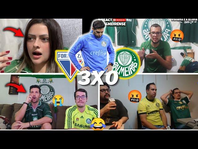 REAÇÕES PALMEIRENSES HUMILHADOS E TRISTEZA TOTAL - FORTALEZA 3X0 PALMEIRAS- VAMOS RIR KKKKK