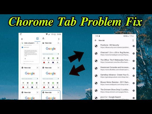 Chrome Tab Problem Fix | Chrome Tab Style Change Problem Solve