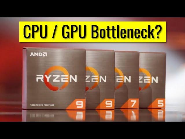 CPU/GPU Bottleneck Tested [Ryzen 5600X vs 5800X vs 5900X vs 5950X]