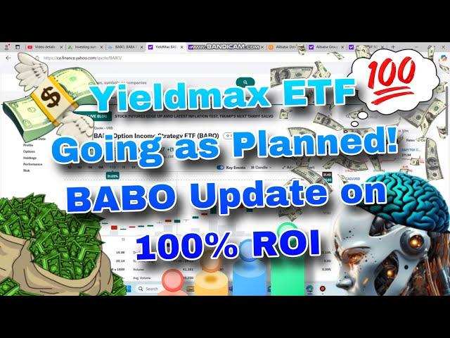 Yieldmax (BABO) INCOME Stock Update Up 25% YTD & Could Potentially Be 100% ROI High Yield ETF