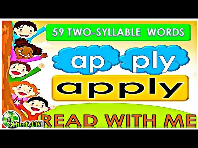 TWO-SYLLABLE WORDS IN ENGLISH | Two-Syllable Words  | Cher Ey Bi Si