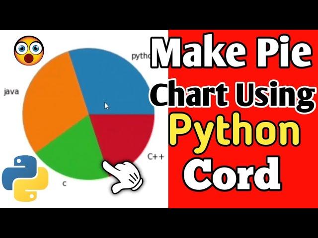 Make pie chart using Python || Python Tutorial, Graph, Chart