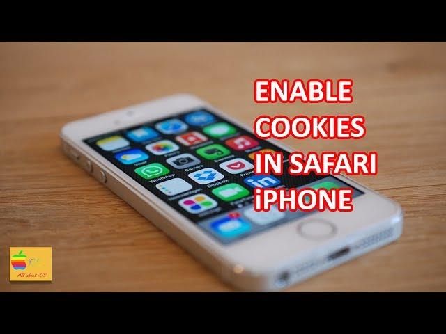 How to enable cookies in safari iPhone