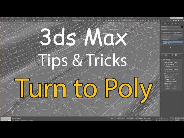 3ds Max - Turn to Poly модификатор