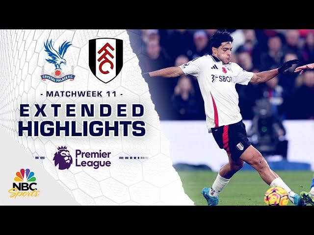 Crystal Palace v. Fulham | PREMIER LEAGUE HIGHLIGHTS | 11/9/2024 | NBC Sports