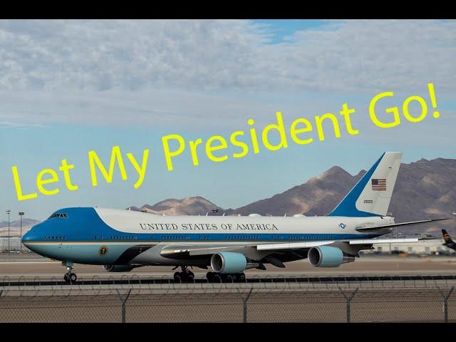 Funny ATC Audio - AIR FORCE ONE Departs KLAS with Funny Pilot Commentary!