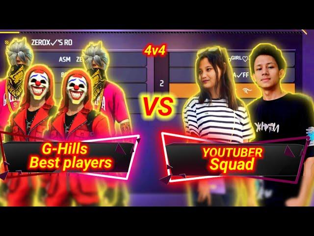 Master YT & Garo girl gaming boost vs G-Hills best players  4v4 Full Gameplay- Garo Gamer - India