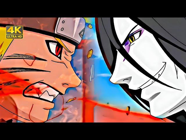 Naruto V's Orochimaru Full Fight [4K] | Naruto shippuden fight sence in Hindi  EP 40,41,42,43