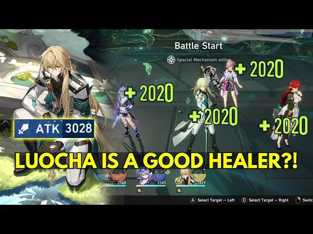 Luocha Healing Test in MoC (3K Attack Luocha) - Honkai: Star Rail