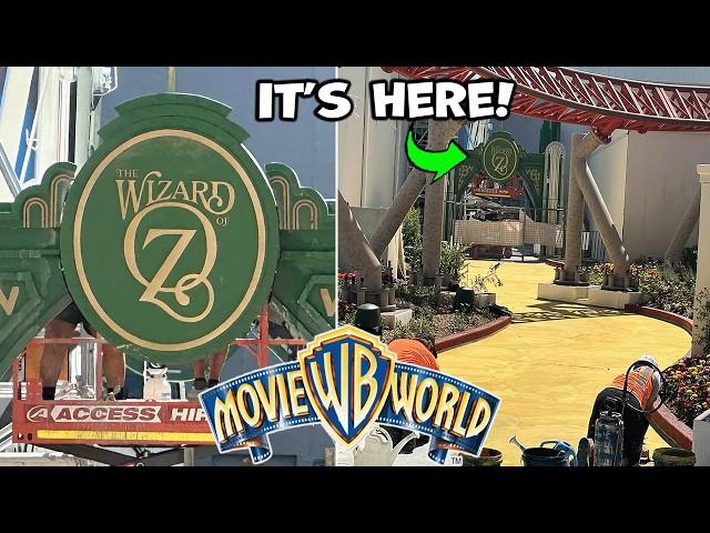 Movie World | NEW Ride Testing, BIG Wizard of Oz Update, Yellow Brick Road & MORE!