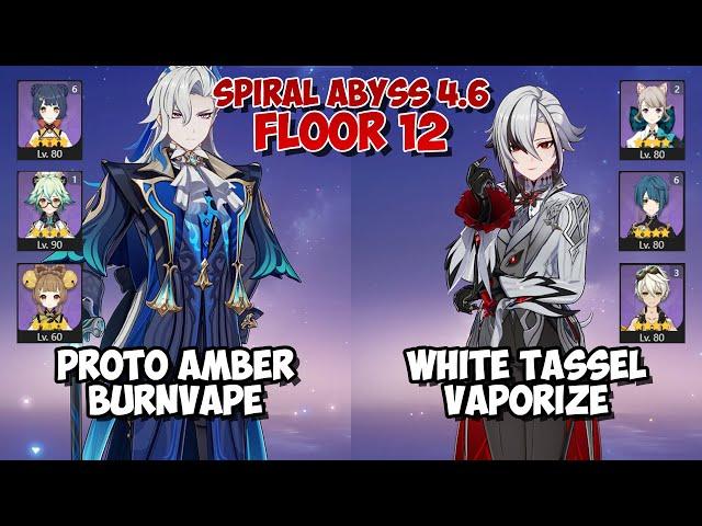 F2P Neuvillette BurnVape & F2P Arlecchino Vaporize | Spiral Abyss 4.6 | Genshin Impact