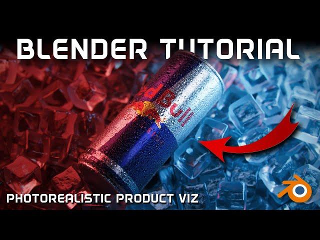 Blender Red Bull Photorealistic Product Visualization Tutorial