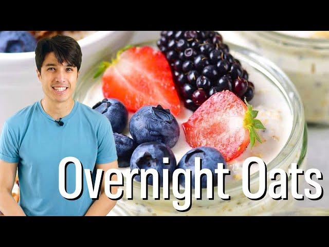 Easiest Overnight Oats Recipe | Protein packed and easy to customize!