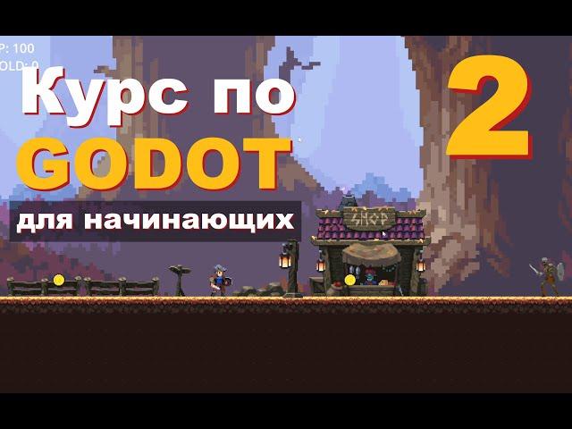 Как добавить эффект Parallax в GODOT 4 | Урок 2 | Подробный курс по Годот для начинающих с нуля