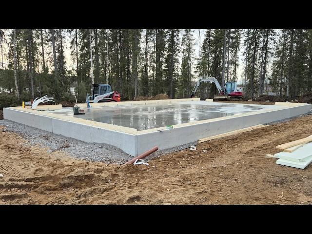 Pouring the edge footing for my garage