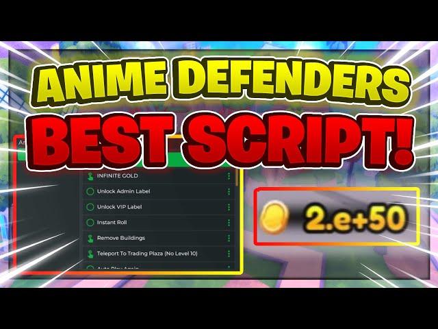 Anime Defenders Script GUI / Hack (DUPE, INFINITE GOLD, AUTOFARM, AND MORE) *PASTEBIN*